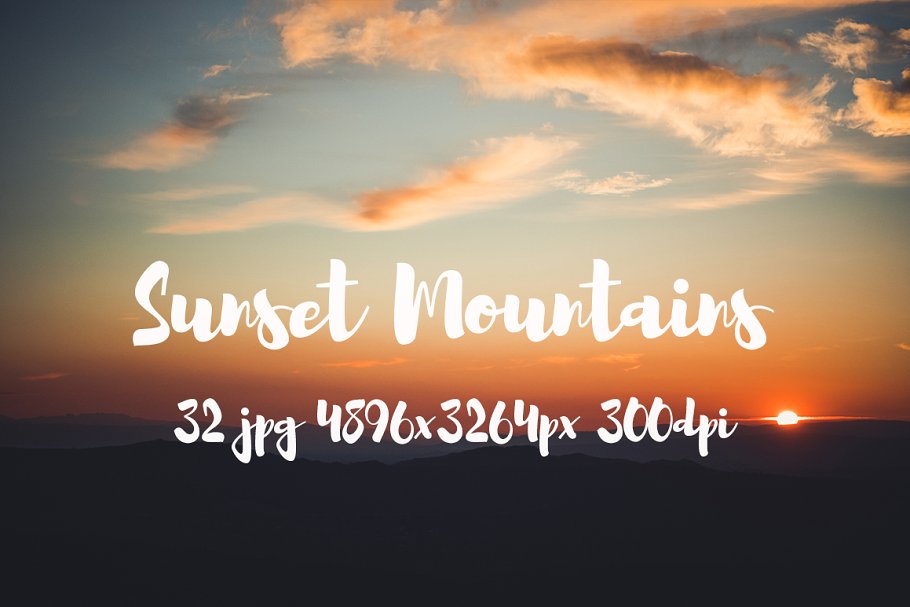 日落西山风景高清照片素材 Sunset Mountains photo pack插图(11)
