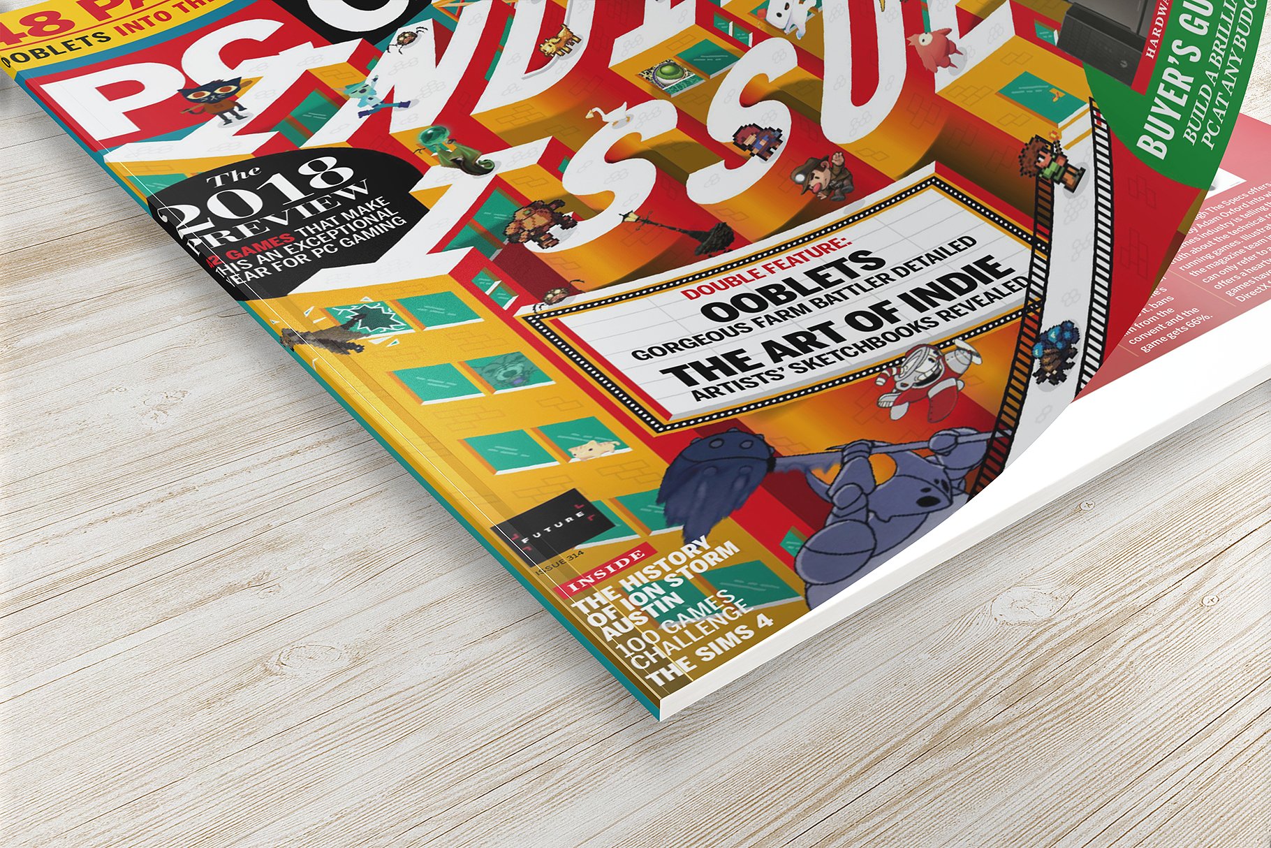 A5规格杂志样机模板 A5 Magazine Mockups v.2插图(6)