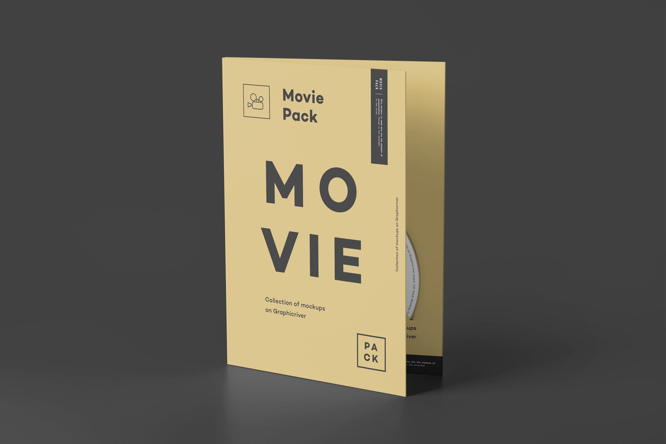 DVD电影光盘外包装设计样机模板4 Movie Pack Mock-up 4插图(11)