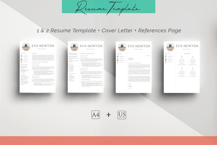 10合一简历模板合集 10 in 1 Resume Templates Bundle插图(5)