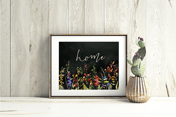 野花草本水彩套装 Wild Flowers & Herbs Watercolor Set插图(2)