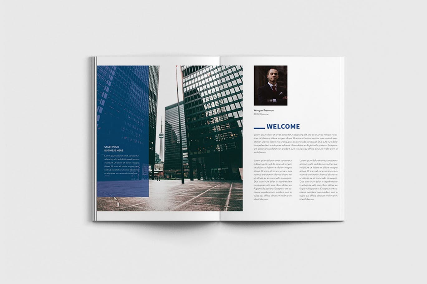 商业计划书/企业简介宣传画册设计模板 Walkers – A4 Business Brochure Template插图(1)
