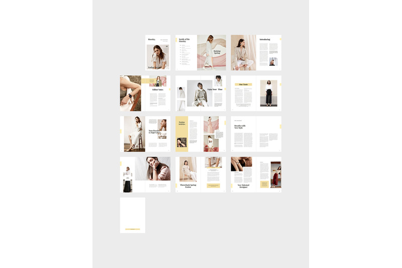 HANSLEY时尚摄影/服装杂志设计模板插图(1)
