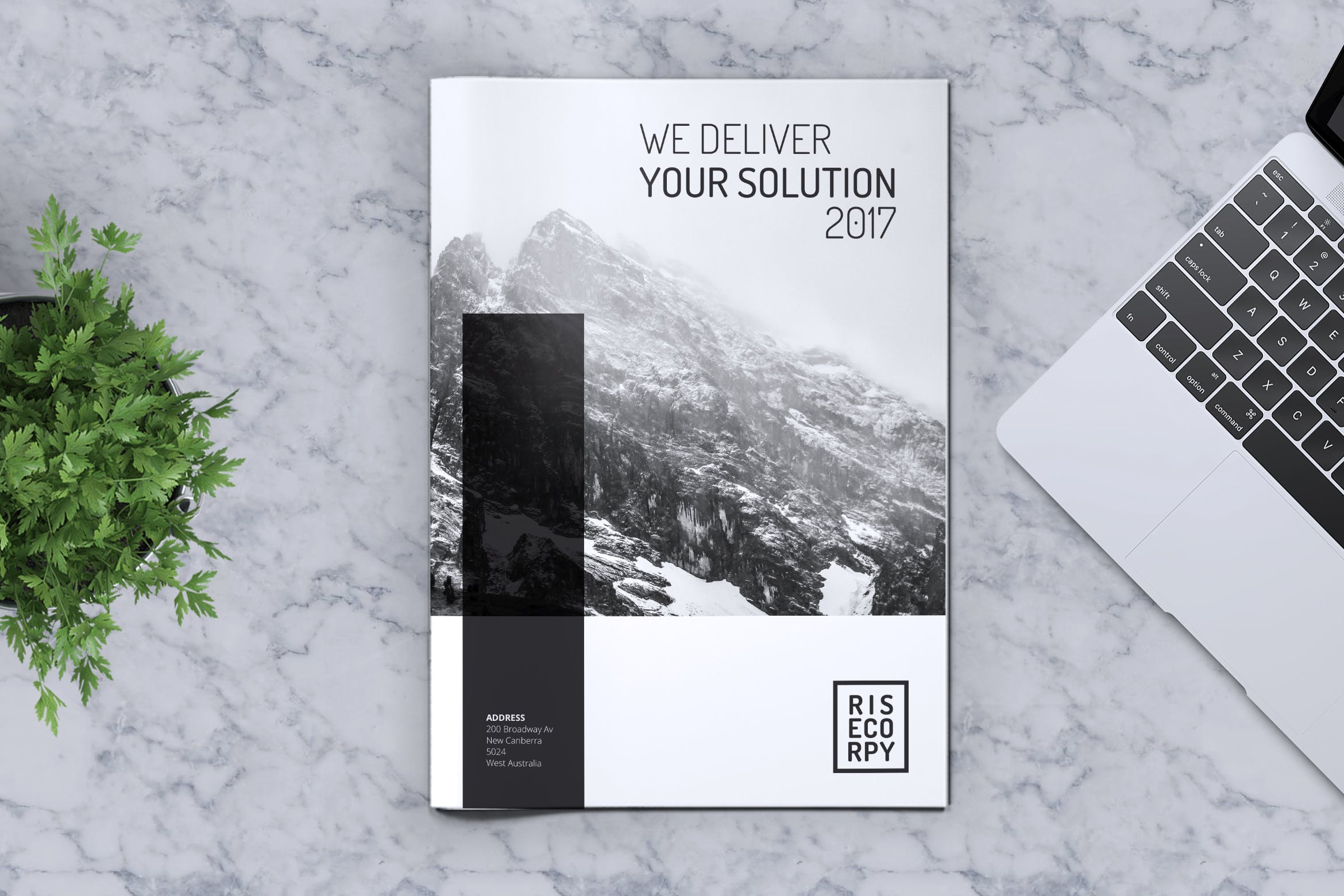 创意企业宣传册设计模板素材v32 Creative Brochure Template Vol. 32插图