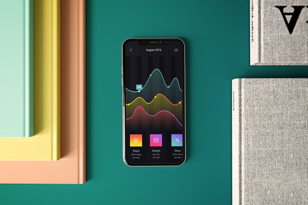 工作室场景iPhone Xs样机模板 iPhone XS in Studio插图1 工作室场景iPhone Xs样机模板 iPhone XS in Studio插图1