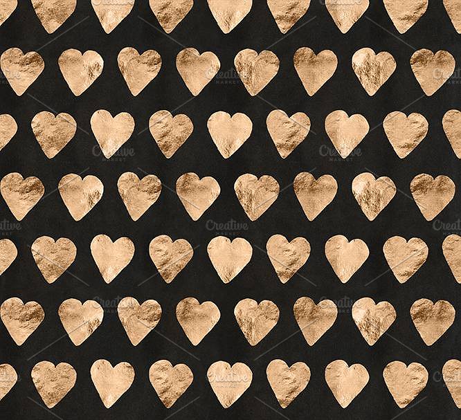 爱&吻爱情主题图案纹理 Love & Kisses Vol. 2: Rose Gold插图(4)