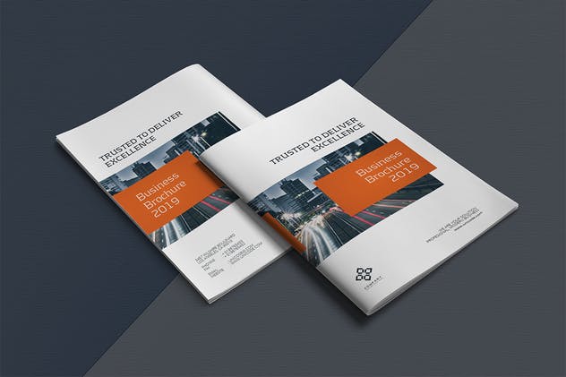 12页简单易用企业画册设计INDD设计模板 Business Brochure Template插图11