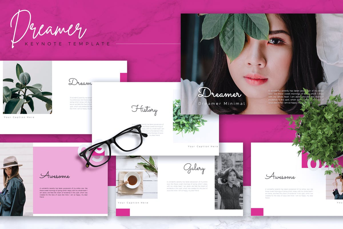 现代设计风格品牌策划Keynote幻灯片模板 DREAMER – Keynote Template插图
