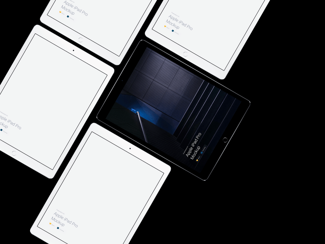 超级主流桌面&移动设备样机系列：平板电脑iPad Pro样机&场景[兼容PS,Sketch;共10.89GB]插图(6)