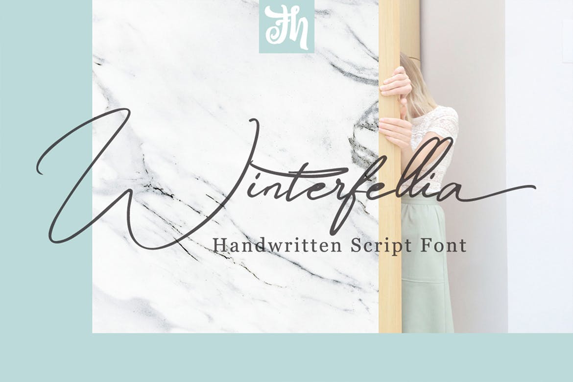 钢笔手写英文书法字体 Winterfellia – Handwritten Font插图