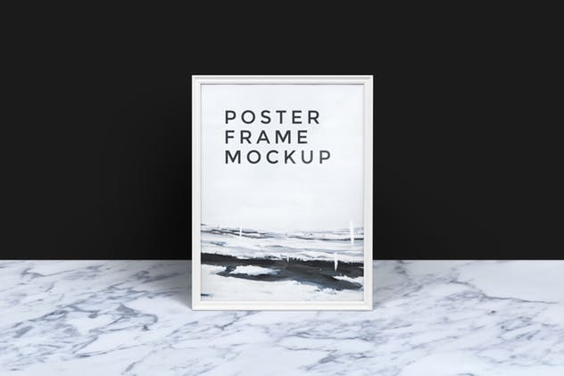 创意海报设计预览相框样机模板 Poster Frame Mockup插图(6)