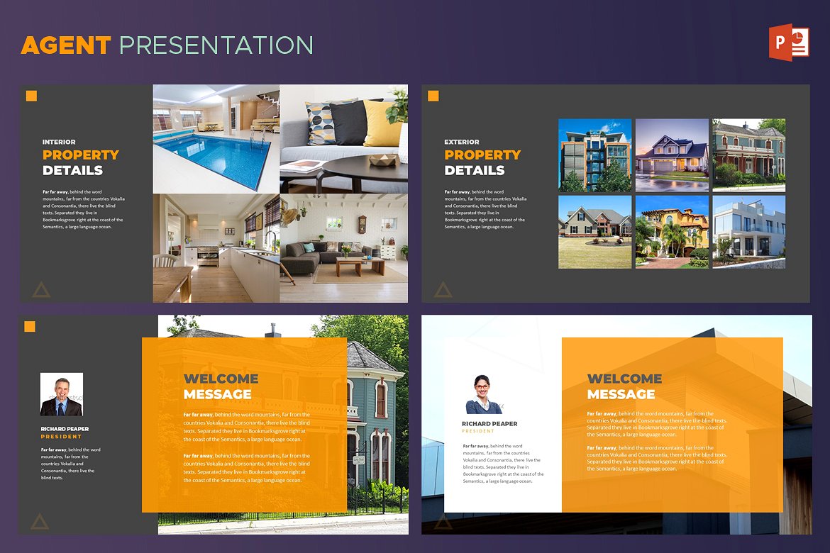 极简主义介绍房地产行业的ppt模板下载Real Estate- Powerpoint Template[pptx]插图(5)