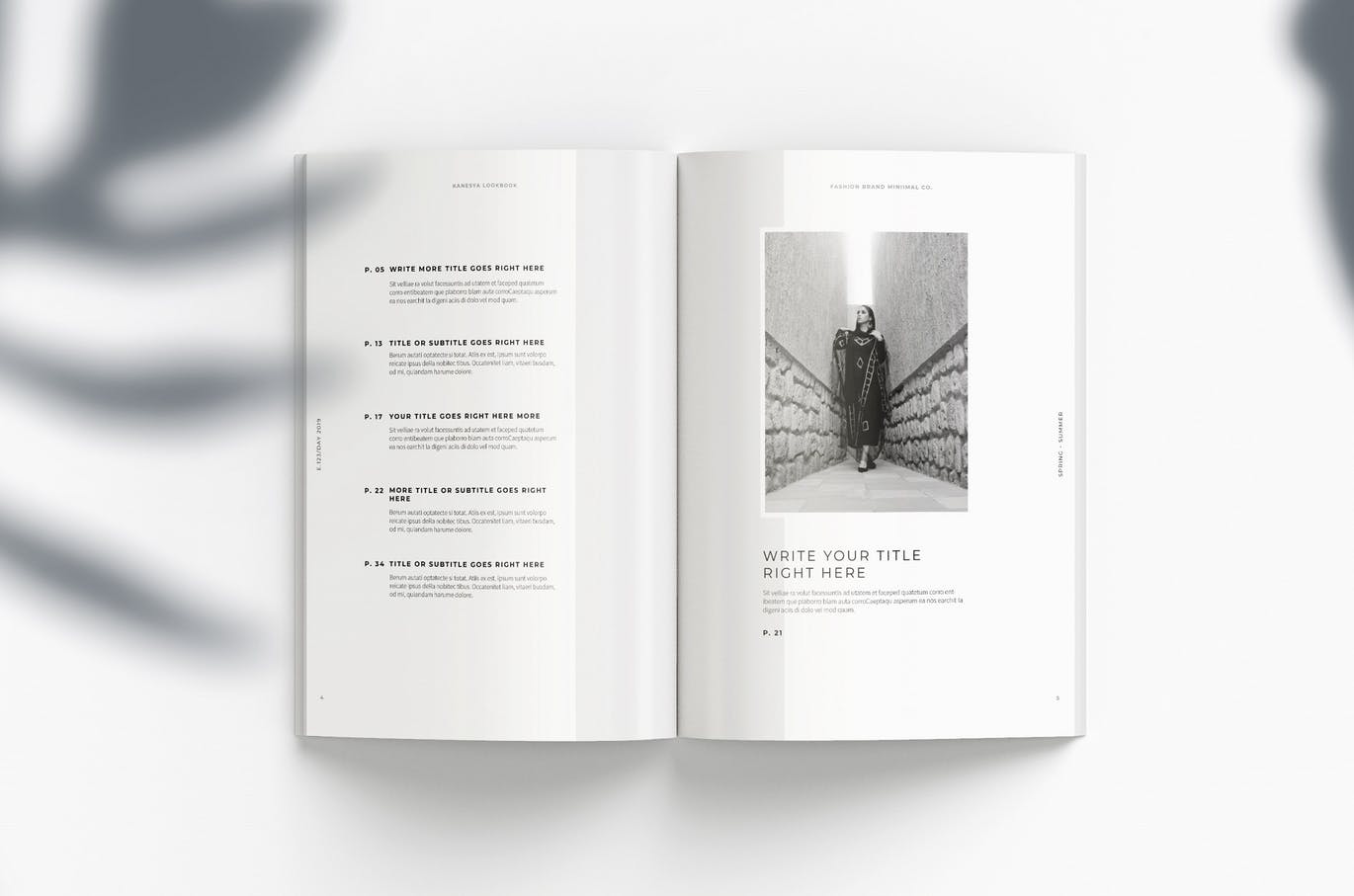 时尚/摄影/食品/生活方式/建筑主题使用手册画册设计模板 Lookbook插图(3)