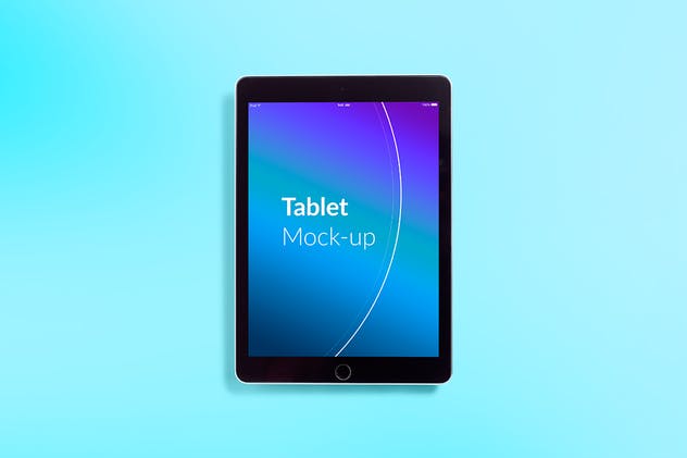 平板电脑APP&网站设计演示样机模板 Isolated Tablet Mock-up插图4