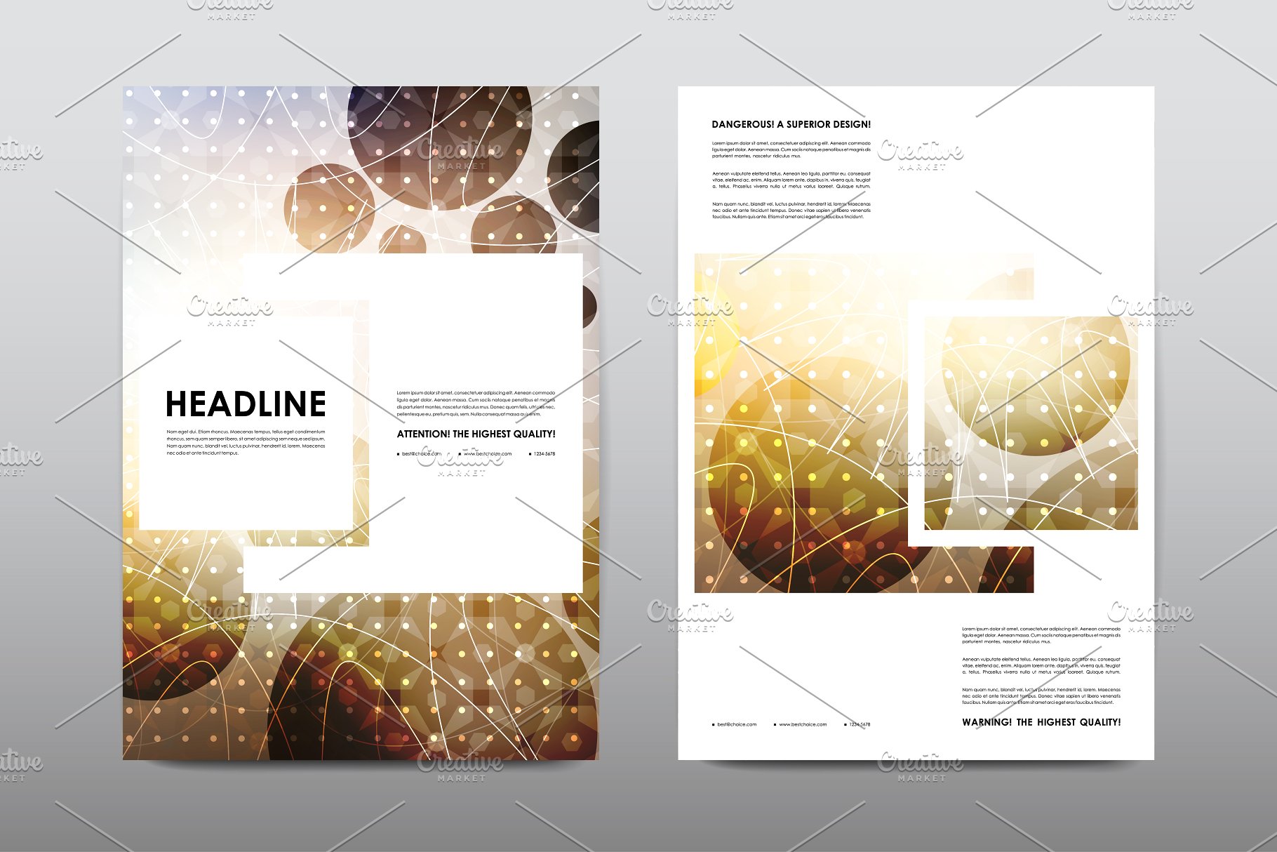 50+企业画册模板合集 50+ Business Brochures Bundle插图(32)
