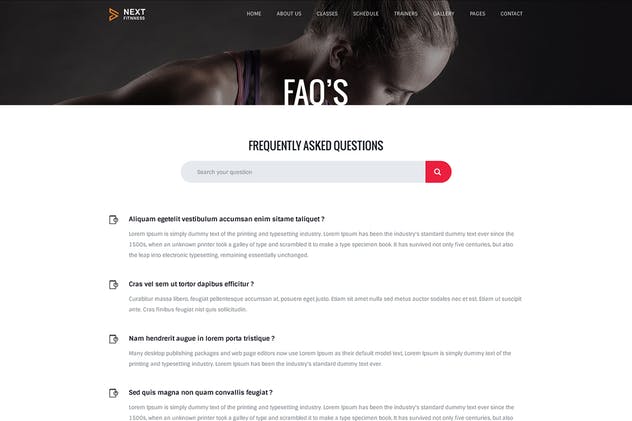 健身俱乐部官网网站设计PSD模板 Fitness Gym Body Building Club PSD Template插图(9)