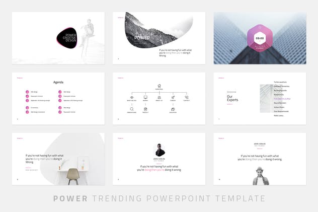 创意产品设计公司/新品发布PPT幻灯片设计模板 Power – Powerpoint Template插图(1)