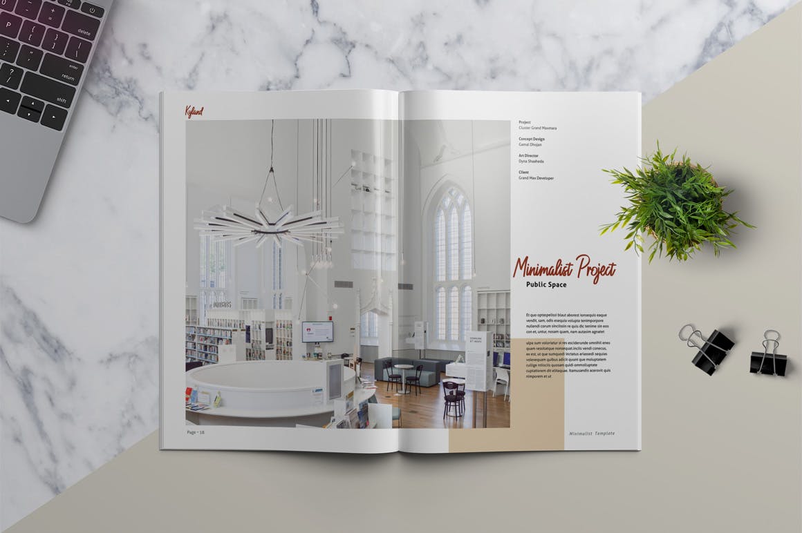 时装/摄影/设计主题杂志&作品集设计模板 KYLAND – Magazine & Portfolio Template插图7