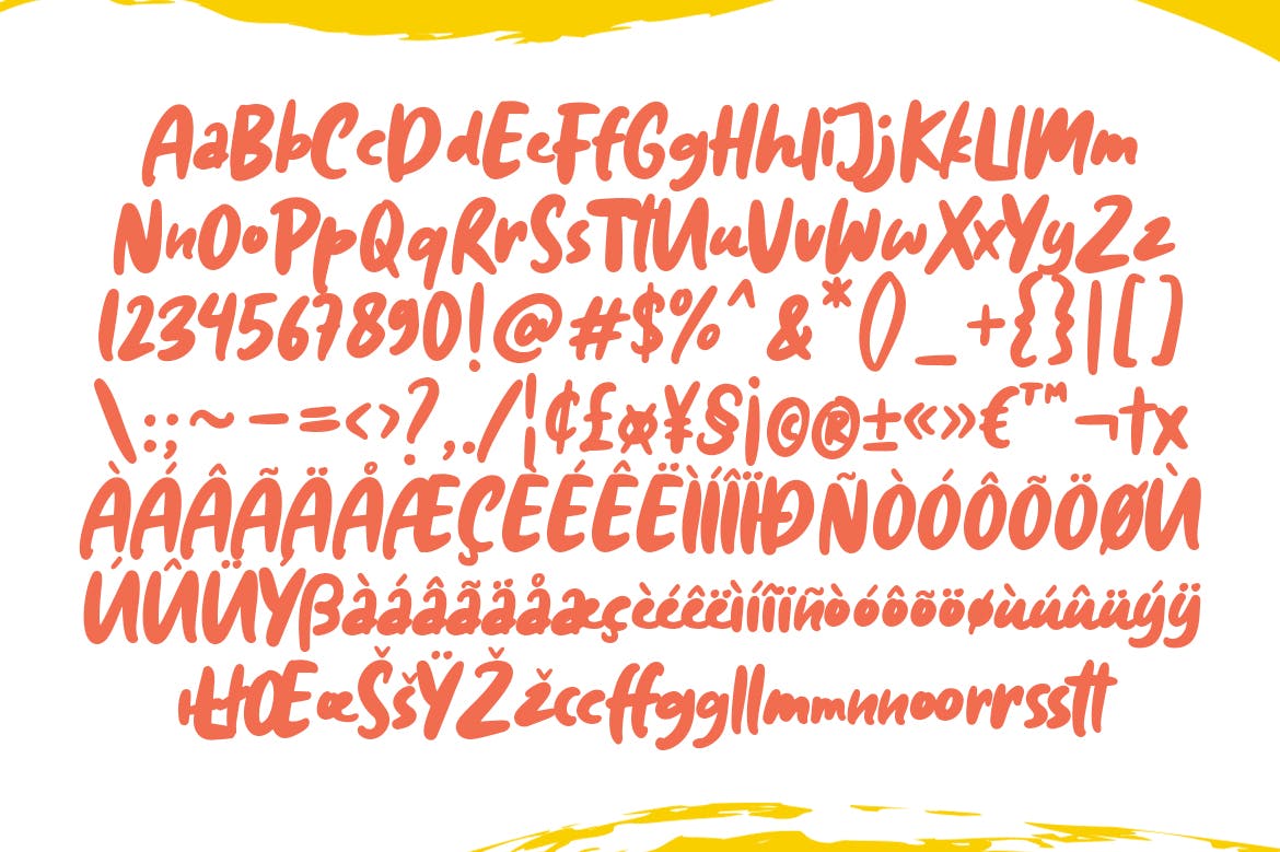 涂鸦风格装饰字体设计英文书法字体 Diggies – A Playful Font插图(6)