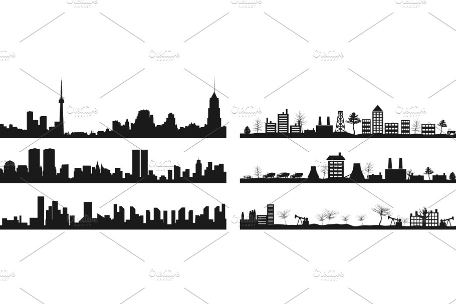 大自然&城市景观插图合集 City landscape插图(1)