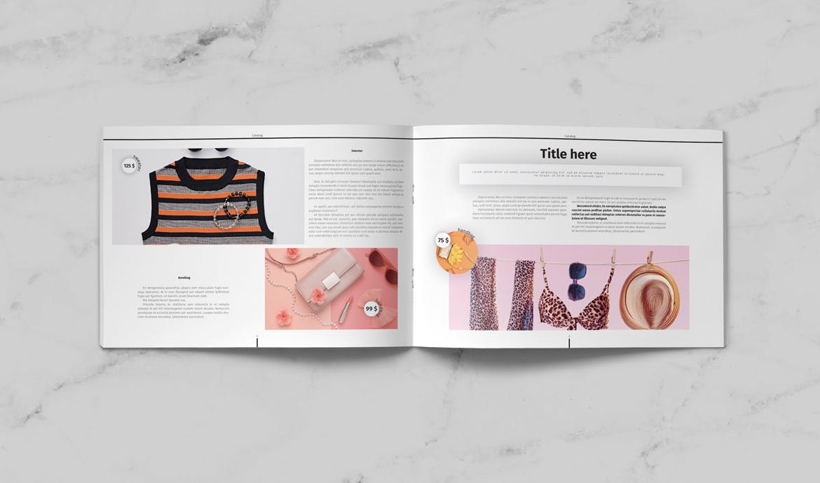 时尚高端清新简约品牌手册画册楼书杂志设计模板插图(3)