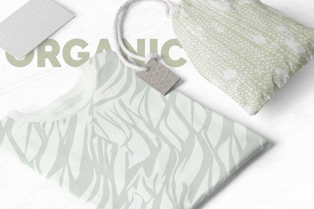 包装印刷品有机印花图案设计素材 Organic Patterns – 2 color palettes插图4