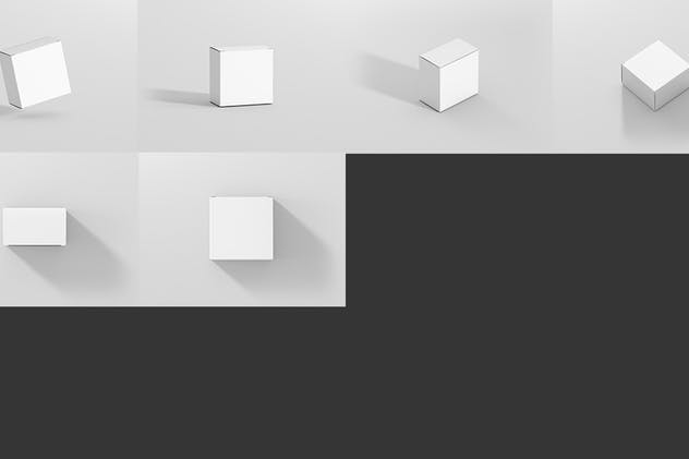 方形薄纸盒包装盒样机 Package Box Mockup – Slim Square插图(8)
