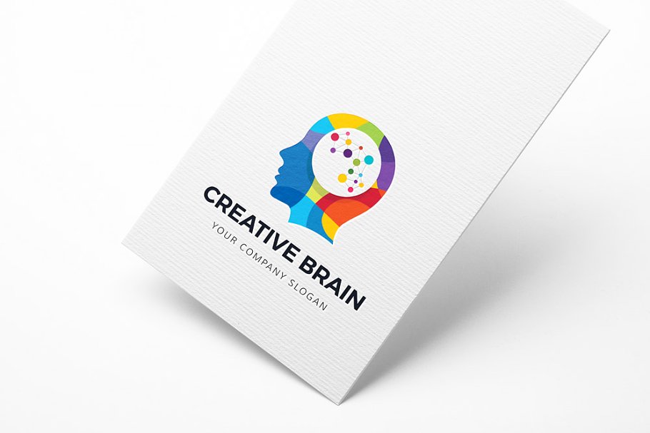 创意大脑图形 Logo 模板 Creative Brain Logo插图