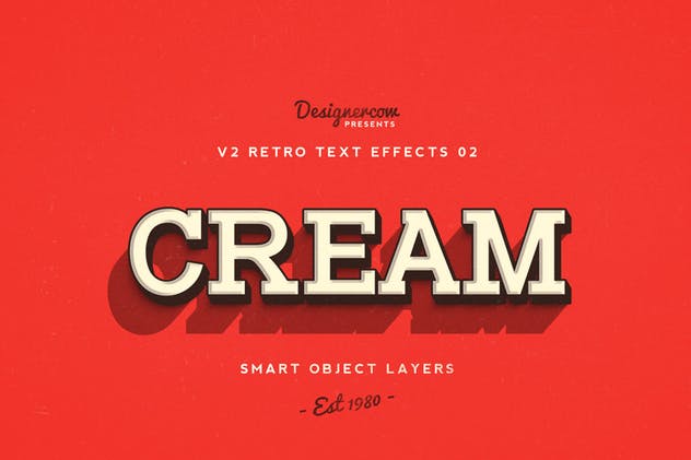 80年代复古风格文本特效PS字体样式v1 Retro Text Effects V2插图(8)