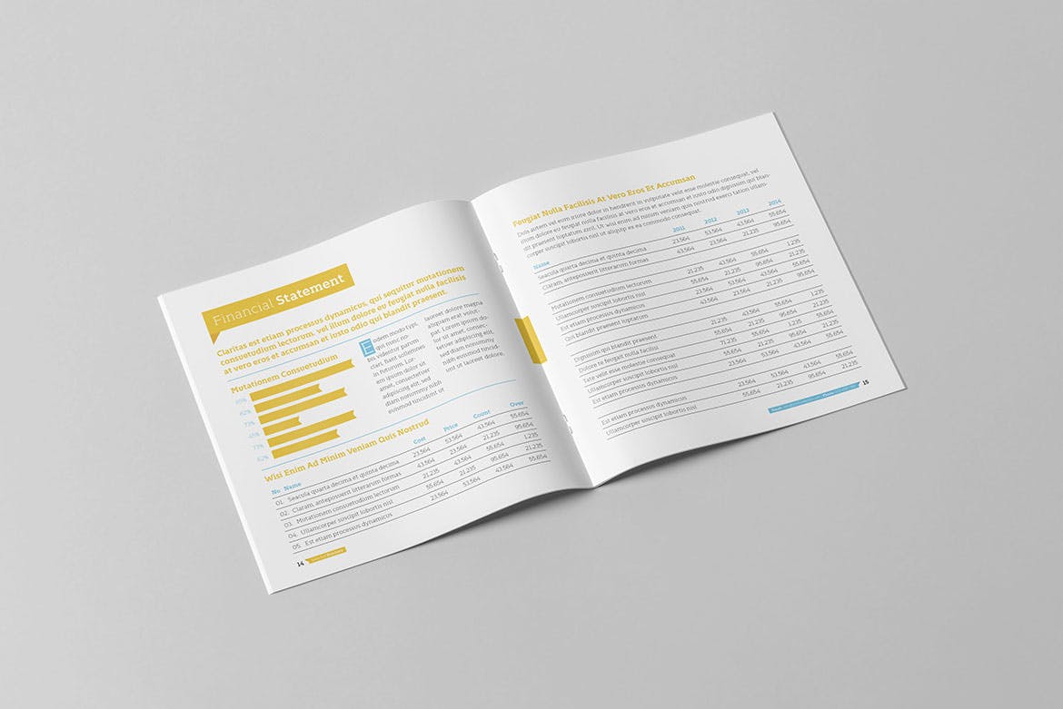 正方形企业画册设计模板 Selected Square Brochure插图8