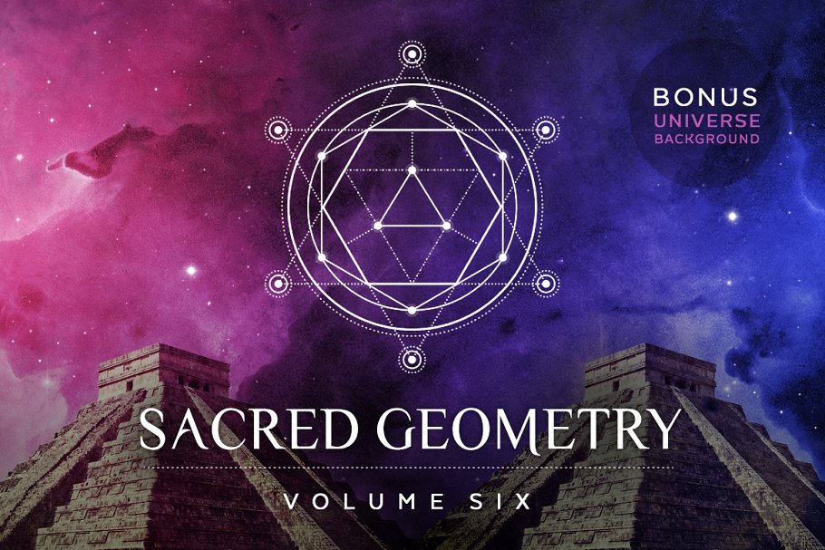 神圣宗教几何图形矢量素材包 Sacred Geometry Vector Pack Vol. 6插图