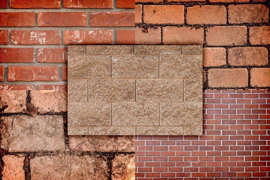 砖石图案纹理素材包1 Brick and Stone Textures Pack 1插图1