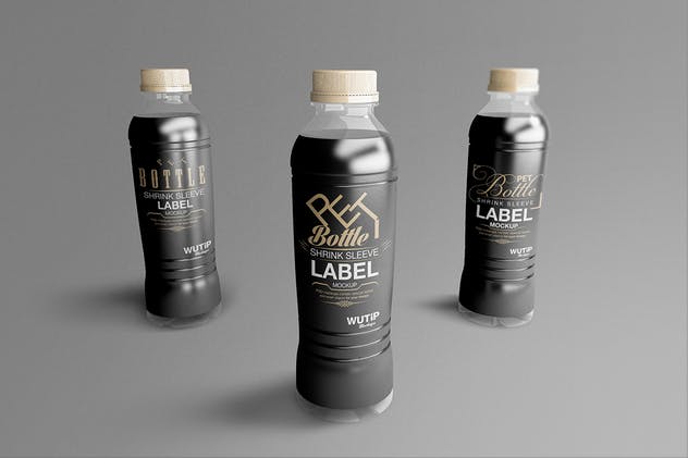 碳酸饮料瓶包装外观设计样机模板 PET Bottle/ Shrink Sleeve Label Mockup插图(8)