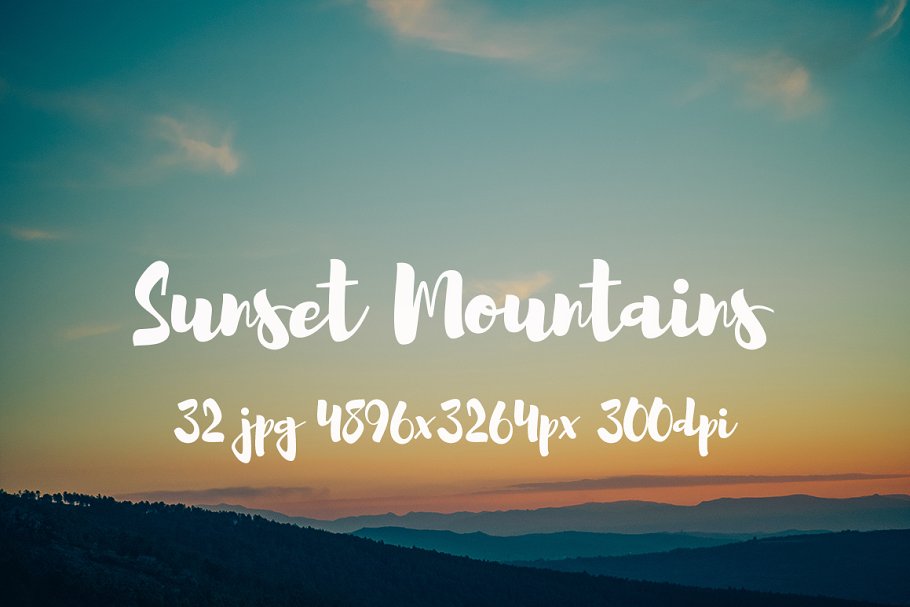 日落西山风景高清照片素材 Sunset Mountains photo pack插图(9)