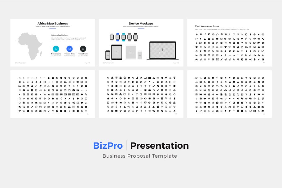 商务项目招标投标竞标PPT幻灯片模板 BizPro. Powerpoint Business Template插图(12)