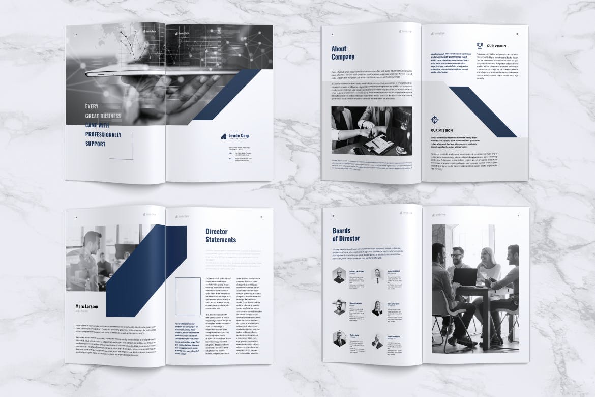 上市公司企业年度报告设计模板 LEVIDE Corporate Annual Report插图(1)