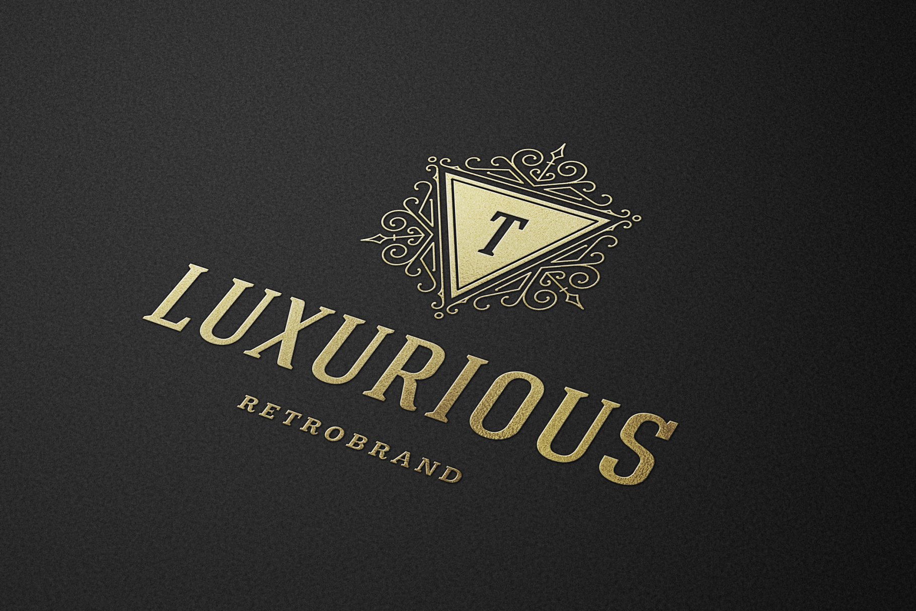 华丽复古感金箔奢侈品牌logo设计 Luxury ornament logo插图(4)