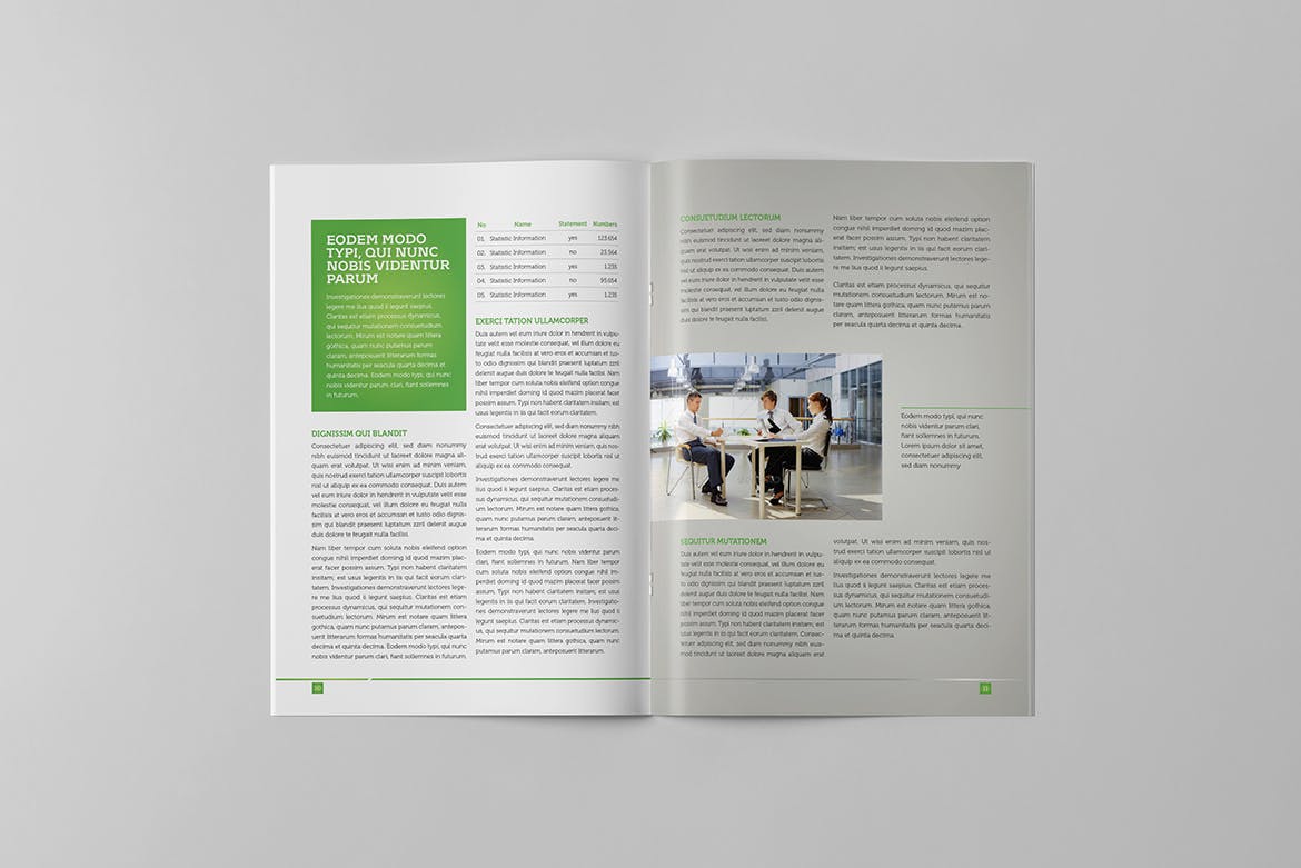 企业宣传册制作宣传画册版式设计模板 Light Business Brochure插图(5)