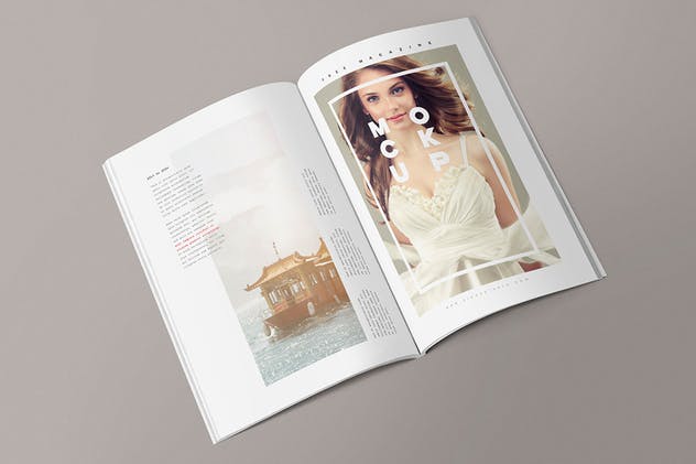 7款杂志排版设计展示样机模板 7 Magazine Mockups插图(6)