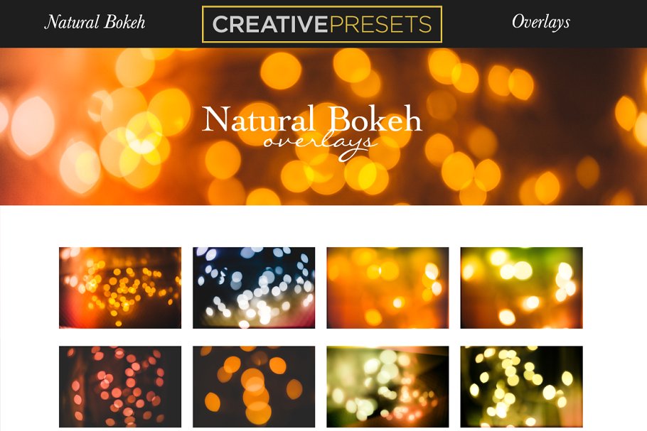 自然散景效果照片叠层背景 Natural Bokeh Overlays插图8