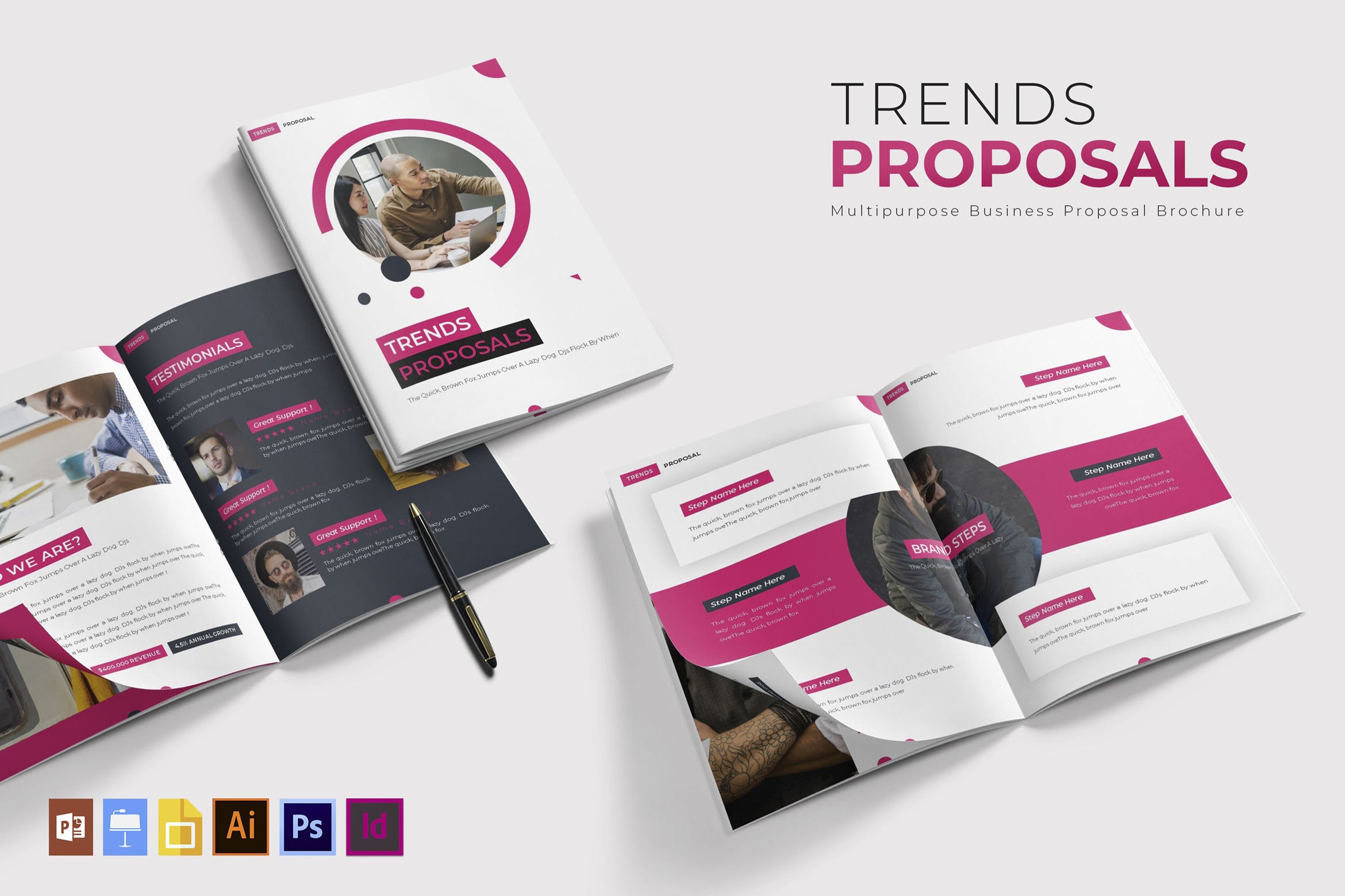 招标提案书设计模板 Trends | Proposal Brochure插图