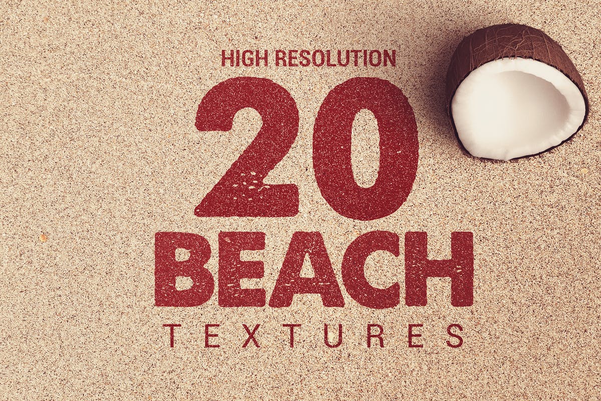 20款海滩沙滩沙子纹理背景素材 20 Beach Textures插图