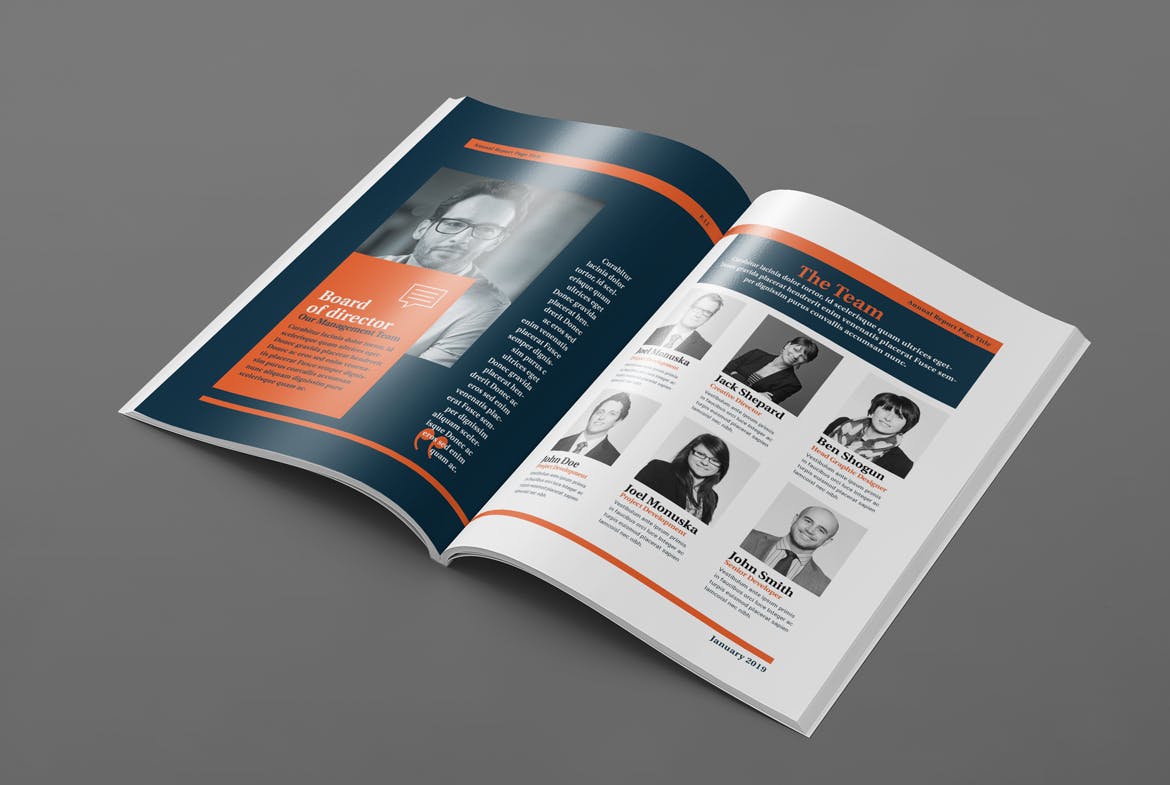 企业/行业年度报告（画册）设计模板 Annual Report Template插图(7)