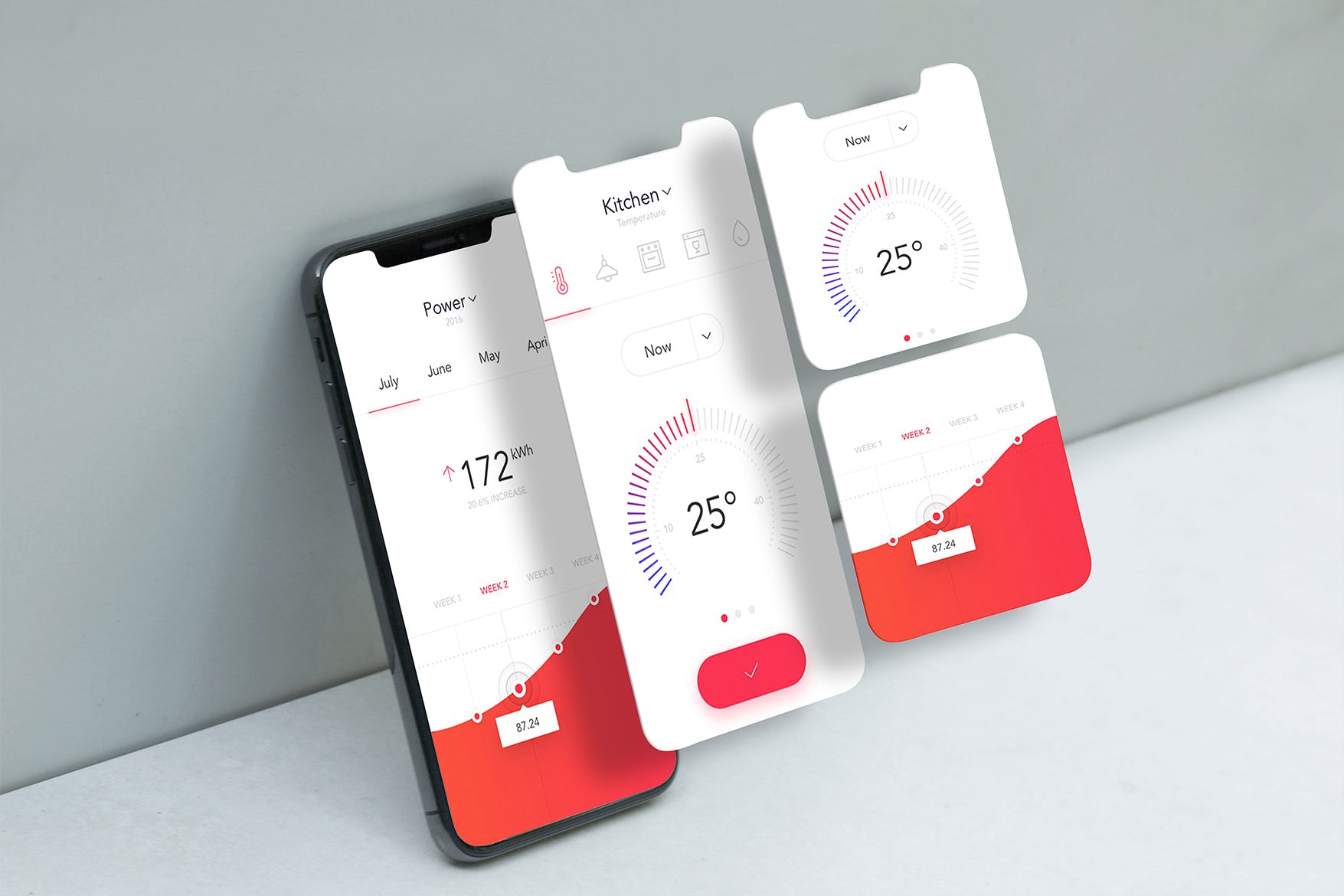 iPhone Xs手机屏幕预览样机模板 Cellphone App Mockup插图(3)