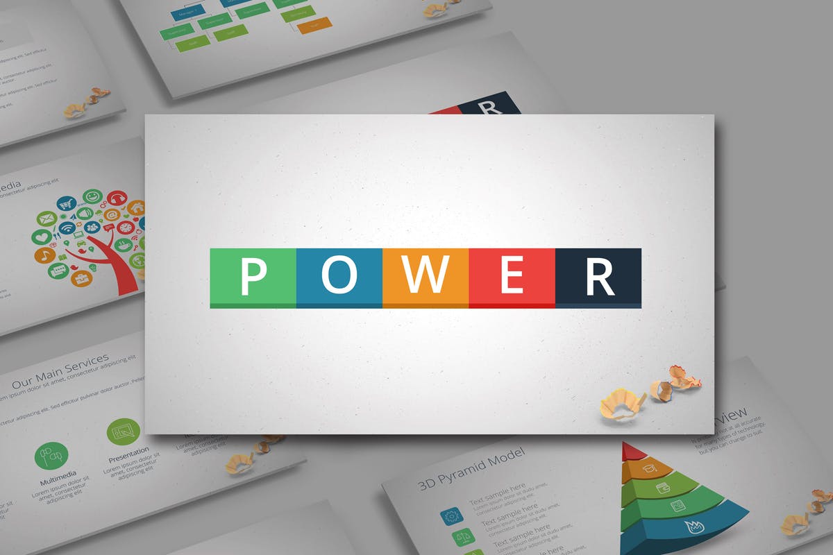 创意商业企业业务简介PPT幻灯片模板 POWER Powerpoint Template插图