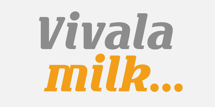 排版无衬线字体 Vivala Milk Font插图