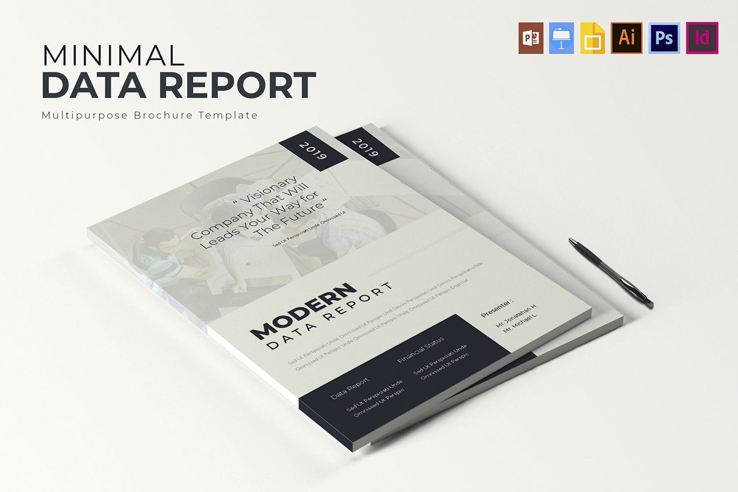 极简设计风格数据分析报告设计模板 Minimal Data | Report插图(3)