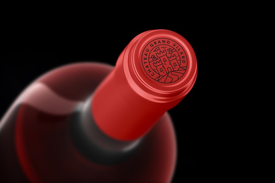 高档葡萄酒外观设计样机 Wine Packaging Mockups插图(4)