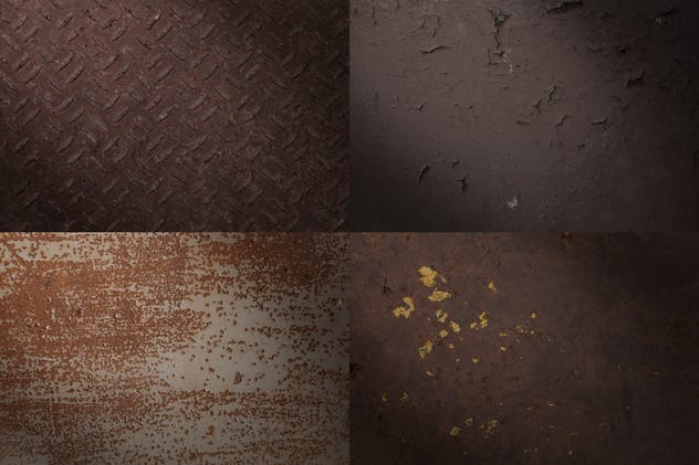 金属生锈、划痕和裂纹高清背景素材 Metal Rust, Scratches and Cracks Backgrounds插图(2)