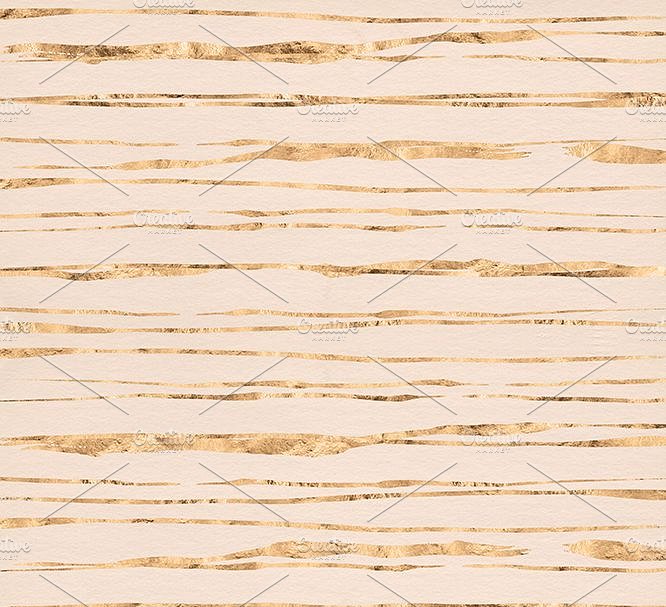 金色接缝条纹大理石纸张纹理 Golden Seams Marbled & Striped Paper插图3